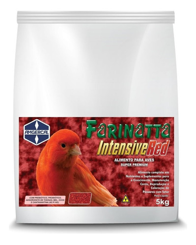 Comida para aves Amgercal Farinatta Intensive Red 5kgs de 1 unidades