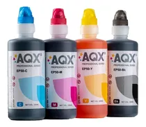 Comprar Combo Tinta Premium Aqx 250ml X 4u Sistema Continuo Y Cartuchos Recargas Para Impresoras Epson