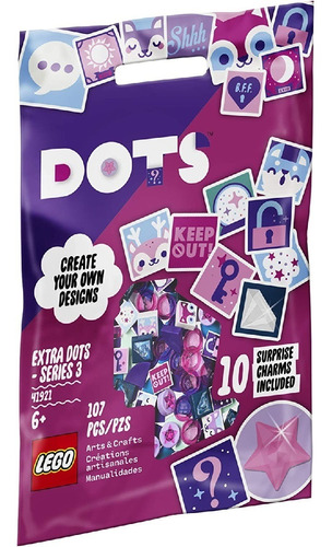 Brinquedo Blocos De Montar Lego Dots Extra Series 3 41921