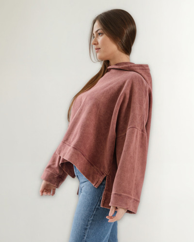 Buzo Frisado Oversize Mujer Largo Talles Especiales Valvinna