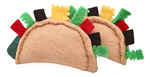 Glaciart One Felt Taco Juguetes Para Gatos Con Hierba Gatera