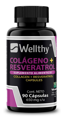 Suplemento en cápsula Wellthy Colágeno