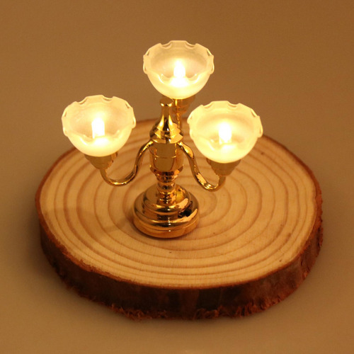 Lámpara De Techo Para Casa De Muñecas A Escala 1:12, Luces