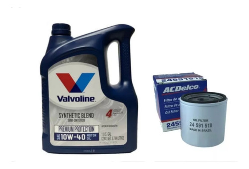 Kit Valvoline 10w40 + Filtro De Aceite Corsa/celta/fun/agile