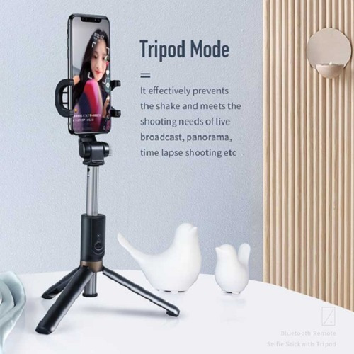 Bastão Monopod E Tripé Com Controle Bluetooth Rock Space