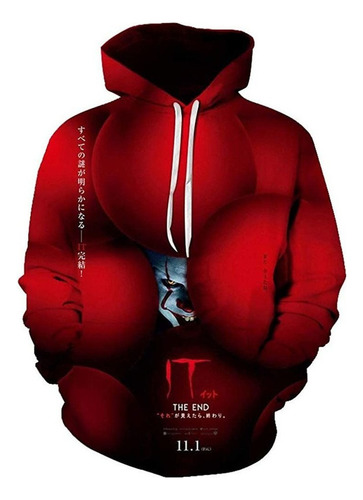 P Horror Cosplay It-capítulo 2 3d Impreso Sudadera Con