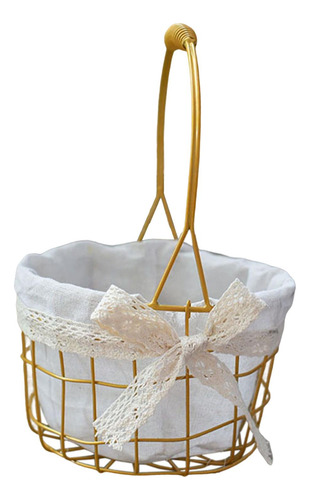 Cesta De Flores De Boda Cesta Decorativa Para Redondo L