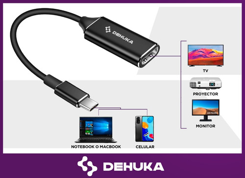 Adaptador Compatible Macbook Pro Usb C A Hdmi 4k