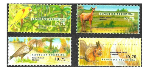 1996 Parques Nacionales- Argentina (sellos) Mint Gj 2784/87