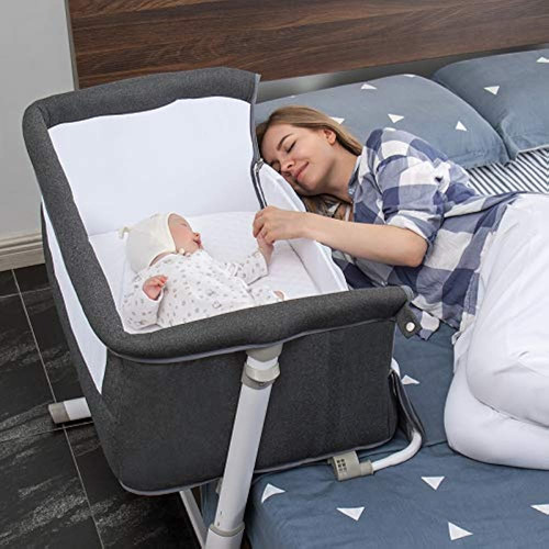 Cuna Para Bebé, Cama De Noche Ronbei, Cama De Bebé A Cama, C