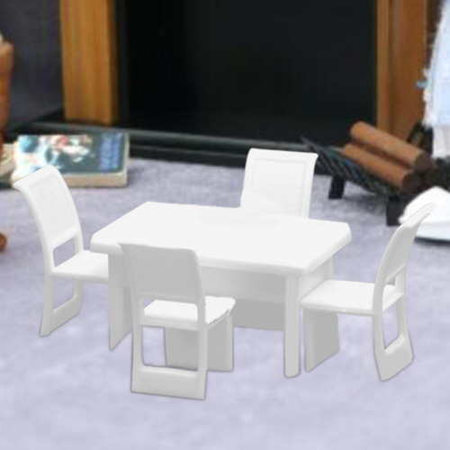 1/50 Silla Mesa Modelo Conjunto Diorama Diseño Cuadrado
