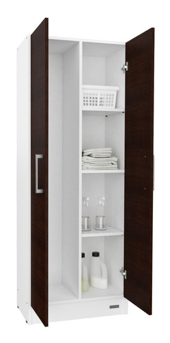 Escobero Organizador Baño/cocina Melamina 2 Pta Envio Gratis