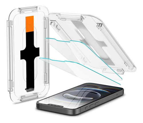 Vidrio Templado Spigen Para Iphone 16e 14 13 Pro Ez Fit X 2