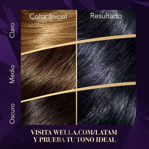 Tintura Coloración Koleston en crema tono 28 negro azulado para cabello Wella
