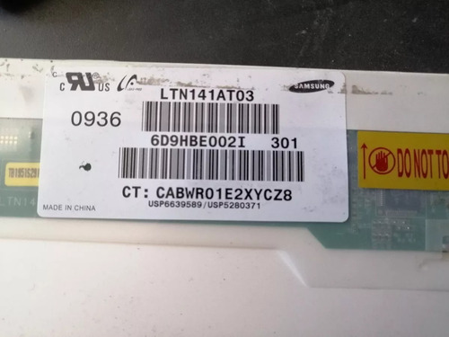 Pantalla Display Lcd Ltn141at03 Samsung 14.1 Pulgadas (Usado)