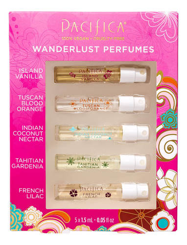 Pacifica Beauty, Wanderlust - Juego De Prueba De Perfume En