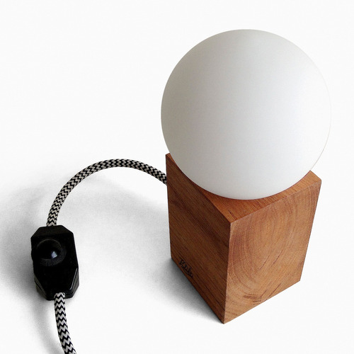 Lámpara Velador Madera Nórdico Lekita Klik Iluminación