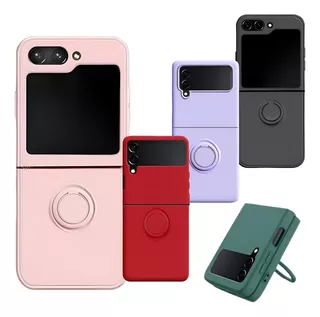 Capinha Silicone Case Proteção Anel Luxo Para Z5 Flip Z4 Z3