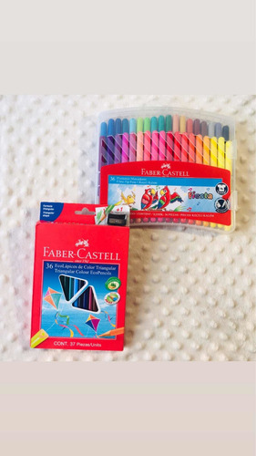 Imagen 1 de 1 de 36 Ecolapices De Colores Faber Castell Y 36 Marcadores