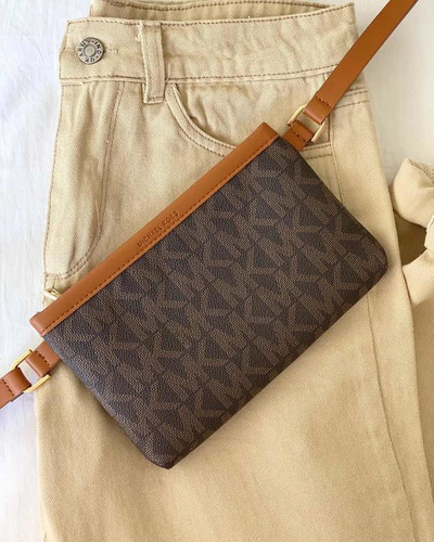 Cartera Riñonera Cinturón Michael Kors Monogram Ns Original