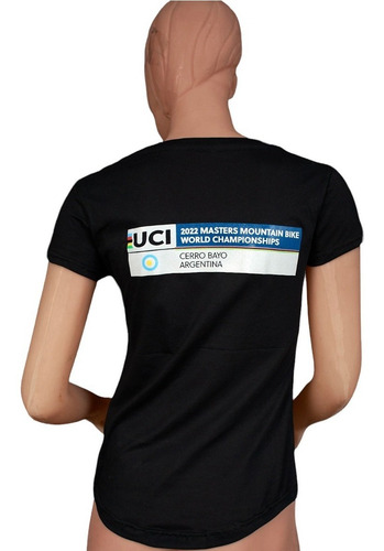 Imagen 2 de 2 de Remera Oficial Uci Master World Championships 2022