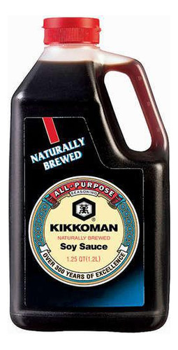 Molho Soja Tradicional Brewed Soy Sauce Kikkoman 1.2l