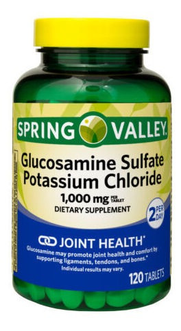 Glucosamine Sulfate Potassium Chloride 1,000mg 120 Tabletas 