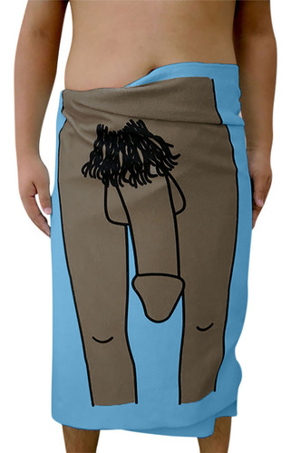Toalla De Playa En Forma De X Para Hombre, Divertida, Envolt