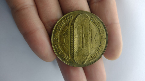 Antique, Medalla Mundial De 1962, Copa Jules Rimet Chile. (Usado)