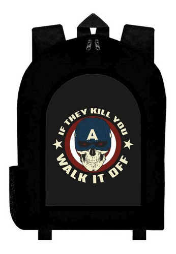 Mochila Capitan America Adulto / Escolar / Unisex C4