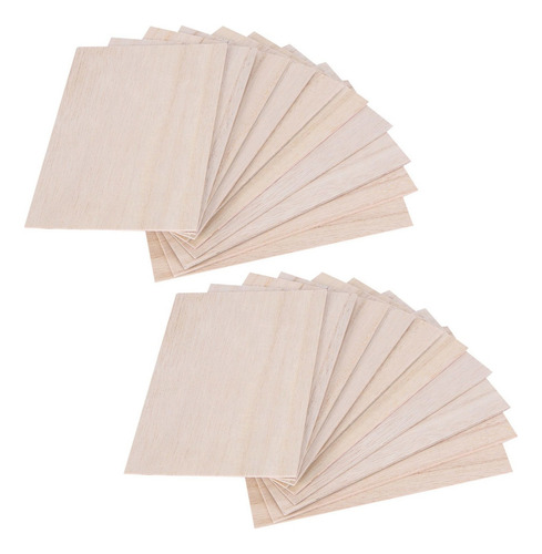 M 20 Peças De Folhas De Madeira Balsa Placa De Madeira 150