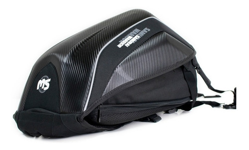 Imagen 3 de 10 de Mochila Moto Semi Rigida Turismo Samurai 32 49 Lts Casco 999