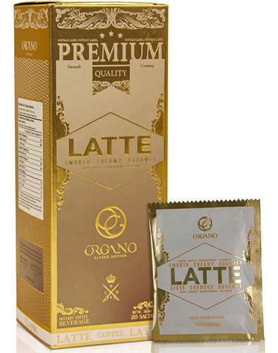 Organos Gourmet Café Latte, 100% Ganoderma Lucidum Certifica