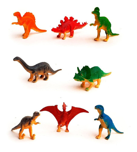 Dinosaurios De Juguete X8 Niños Niñas