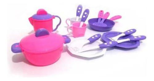 Kit Cozinha Menina Calesita - Panelinhas E Utensílios