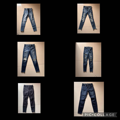 6 Jeans American Eagle Originales De Clóset Talla 6