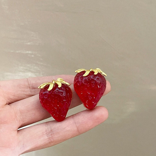 , Pendientes Summer Disc Ear Stud Fresa