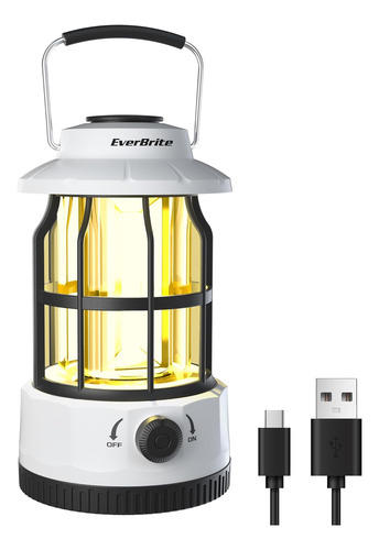 Linterna Led Recargable Usb Para Camping Y Emergencia