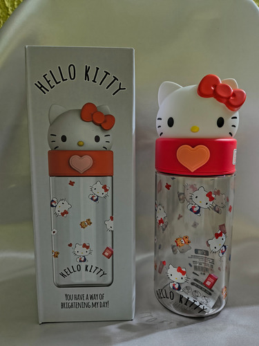 Botella De Agua Con Tapa De Hello Kitty