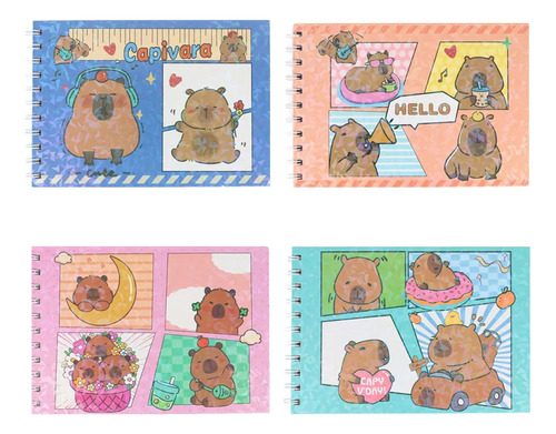 Kits 4 Livro De Colorir Kapybara, Desenho Infantil