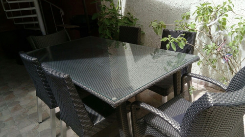 Comedor Rattan Sintético Exteriores Jardín