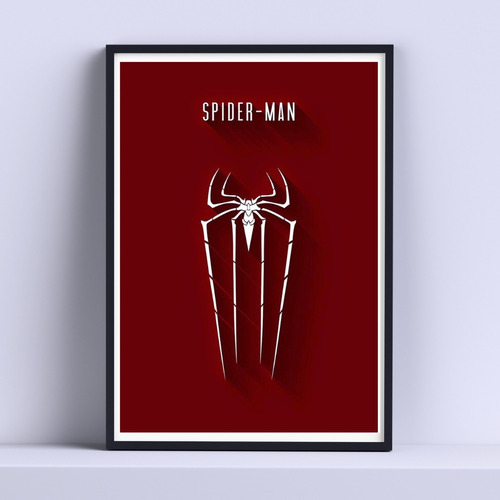 Cuadro Spider Man Marvel Decorativo 30x40cm Listo P Colgar