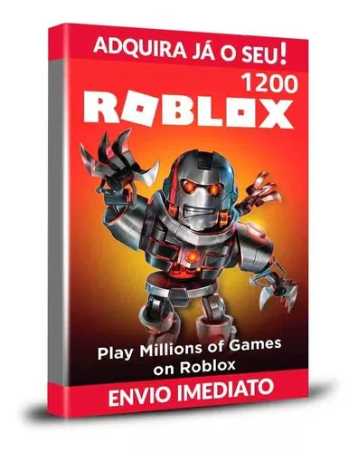 Cartão Roblox 1200 Robux - Envio Imediato Roblox Digital - Desconto no Preço