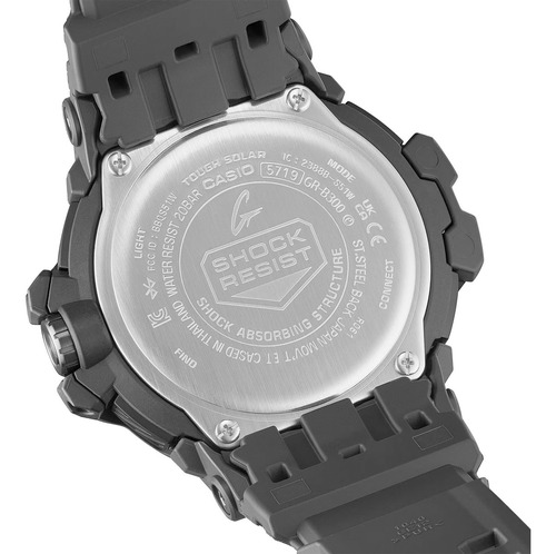Relógio de pulso Casio GR-B300EC-1A com pulseira preta de resina biológica