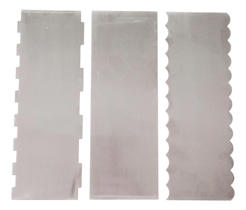 3x Raspador De Bolo Diy Ajustável De Aço Inoxidável Para
