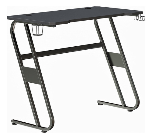 Flash Furniture Fisher Escritorio Ergonómico Negro Para