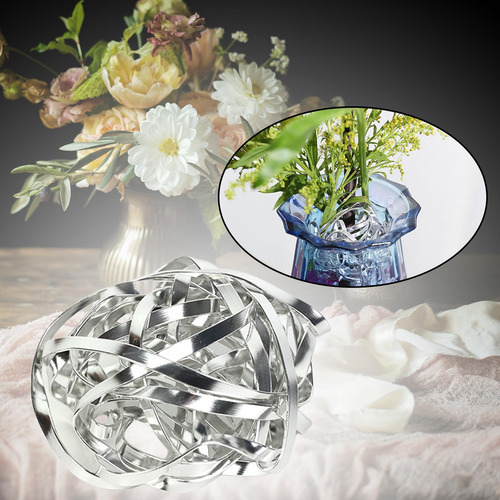 Arreglo De Alambre Floral De Rana De Flores, Arreglo Plata