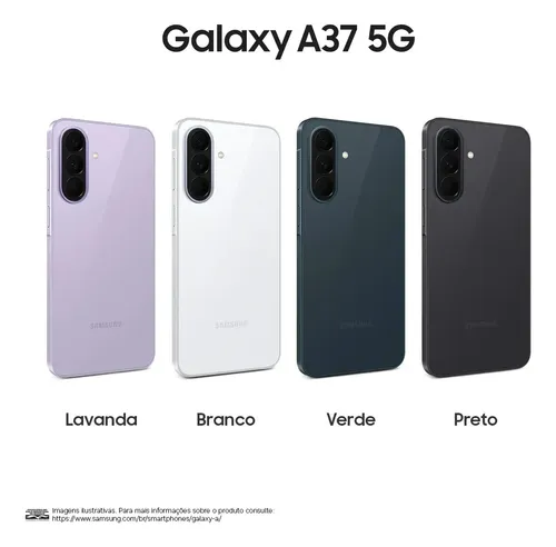 Celular Samsung Galaxy A37 5G 256GB, 8GB RAM, Câmera 50MP