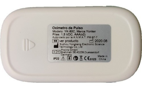 Imagen 5 de 10 de Saturador Medidor De Oxigeno Oximetro Dedo Yc-80c Silfab