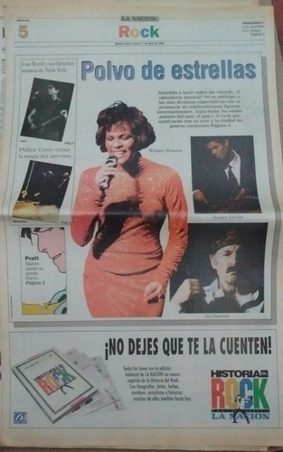 Suplement La Nación Historia Rock 4/1994 Lou Reed Hugo Pratt